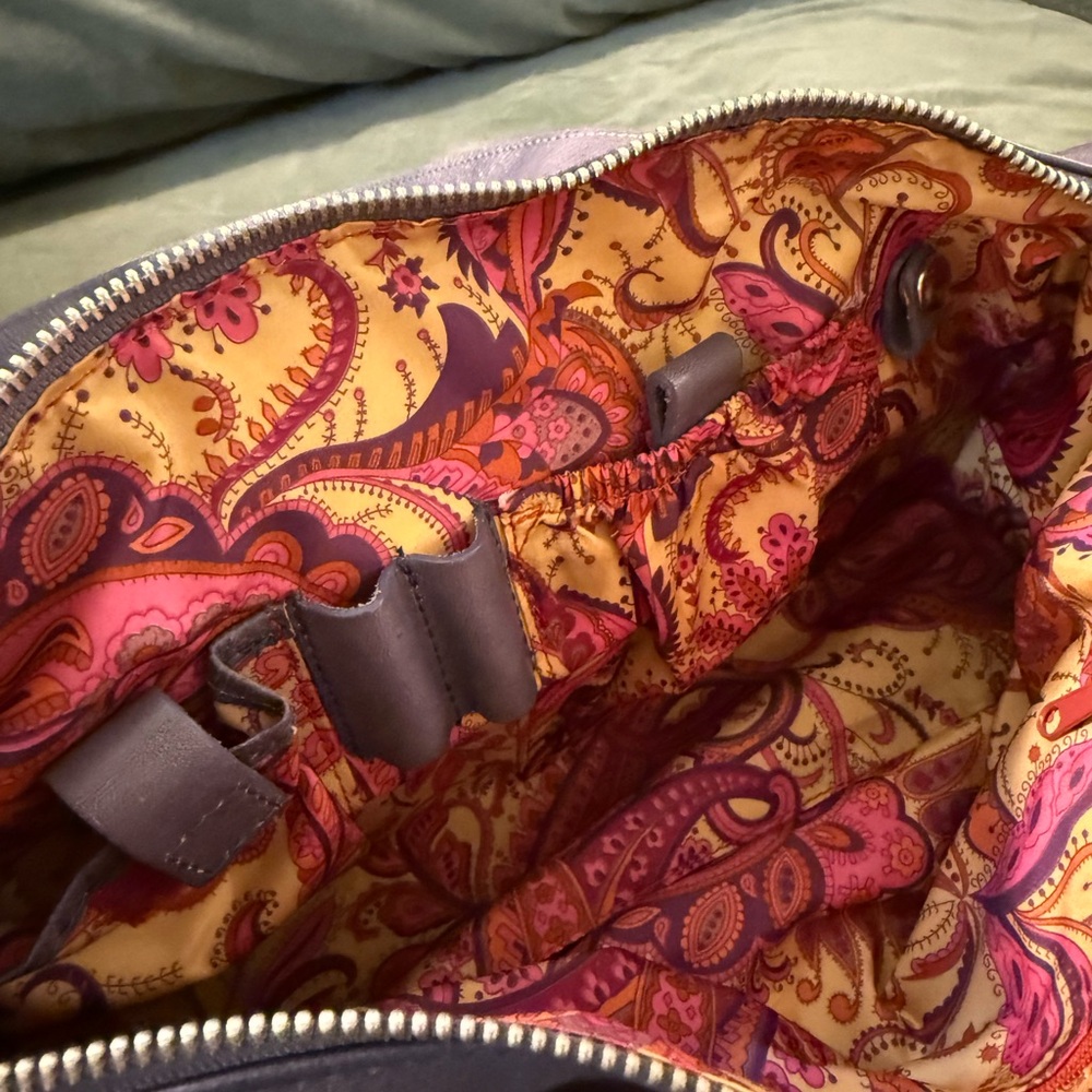 Lavender Leather Handbag by MAXX New York - Picture 8 of 8
